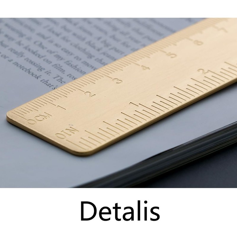 30 cm Brass Ruler, Gold Metal Measuring Ruler, Straight Ruler,