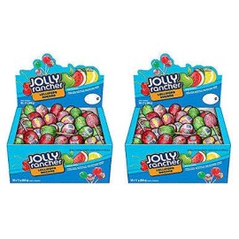 Hershey Jolly Rancher Assorted Lollipops, 850g/30 oz., Box (50 x 17g lollipops) 2pk.,