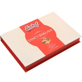 Sadaf Fancy Baklava - Sweet Baklava Pastry - Tasty Snack - Middle Eastern Delight - Pantry Gift Box - Kosher - 6 Assorted Sweets | 50 pieces