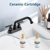 Aolemi Utility Sink Faucet 4 Inch Centerset, Laundry Sink Faucets