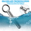 WEEVDRIE Three-layer Titans Pill Box with Keyring Waterproof Portable Pill