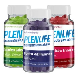 Plenlife Paquete Gomitas Tropical - Mora-frutos Rojo