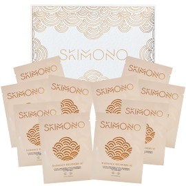 SKIMONO Radiance Recovery Eye Mask 5ml x10 - Multipack Eyemask Eye Patches for Face Care, Brightens, Moisturises, and Softens Fine Lines