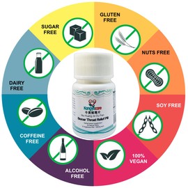 Kangyacare NIU Huang Jie Du Pill 牛黄解毒片- Bezoar Throat Relief Pill - Clear Heat-Toxin - Support Healthy Throat, Gums, Mouth &Tongue - 50 Ct/Bottle