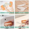 JEPELUS 4PCS Collapsible Utensil Sets for Lunch Box, Reusable Cutlery