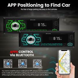 Single DIN Car Stereo With Bluetooth 1 Din Car Radio Support Bluetooth Handsfree Call/FM/USB/TF Card/AUX in + Remote Control