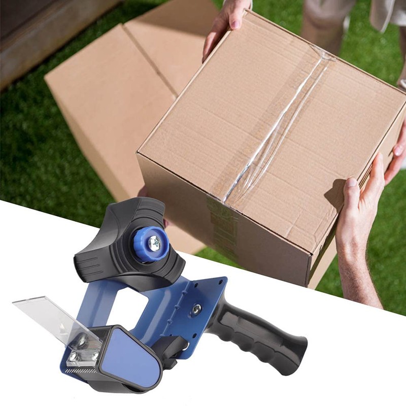 Pssopp Packaging Tape Dispenser with Cutter - Tape Gun for