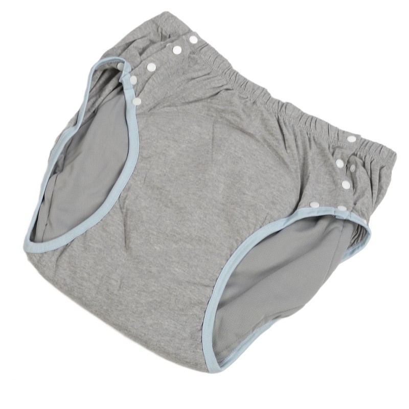 Adult Cloth Diaper XXL Light Gray High Absorption Leak Free