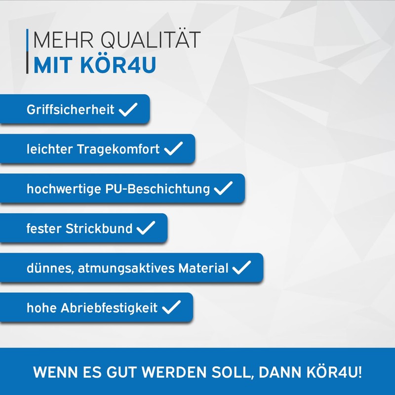 kör4u® 10 Pairs Of Breathable Work Gloves, Universal Protective Gloves