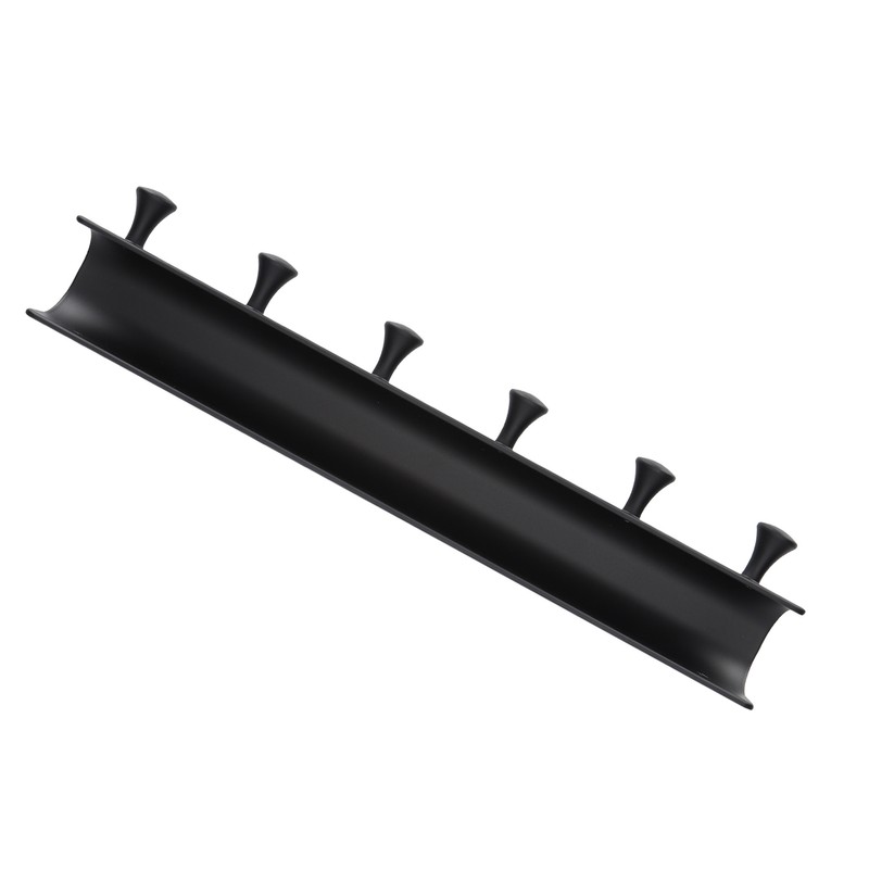 Wall Mounted Hook Space Aluminum Wall Clothes Pegs with 6