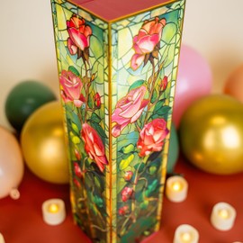 SendaCake Rose Bubble Surprise Gift Box, Ready to Gift, No Assembly Required with 8 Mini Cake Donuts – Unique Unboxing Gift for Women, Men, Sister, Mom, Dad, Best Friend, Adults, Kids – Ideal for Birthdays, Anniversaries & All Occasions