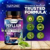 Built By Nature Psyllium Husk Capsules 1500Mg - Fiber Supplement