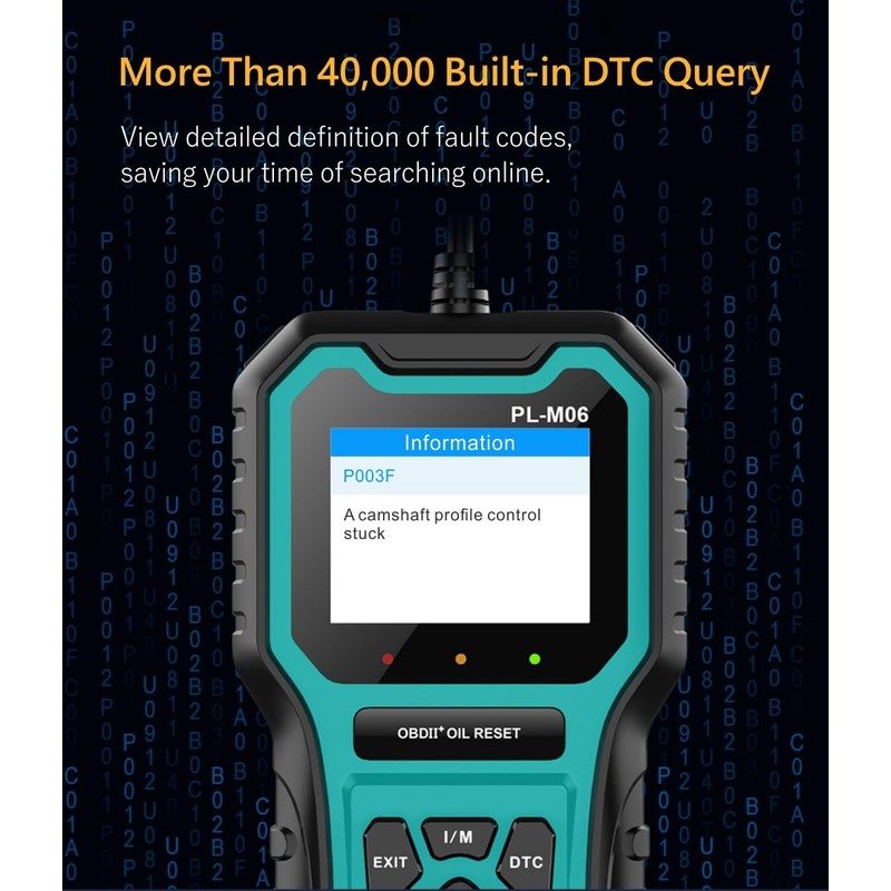 Panlong OBD2 Scanner with Oil Reset Maintenance Interval Reset OBDII