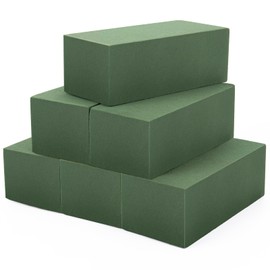 TAOPE Floral Foam, 2.3 * 3.5 * 8''inches Dry & Wet Floral Foam for Artificial Flowers, 6PCS Green Flower Foam Blocks for Wedding Decoration,Rectangular Floral Foam（6PCS）
