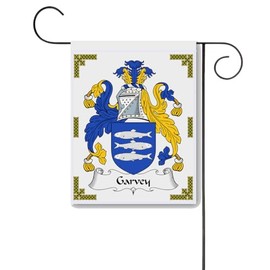 Garvey Coat of Arms/Garvey Family Crest 11 X 15 Garden Flag – Made in the U.S.A.