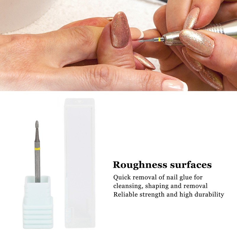Cuticle Clean Nail Drill Bit Fine Grinding Tungsten Steel Less