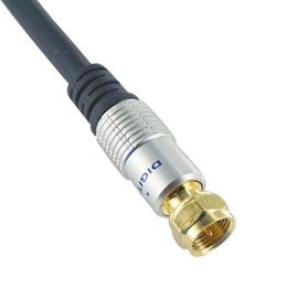 15m TV Antenna Cable PAL Male to F-Type Flylead Aerial Cord Coax Lead