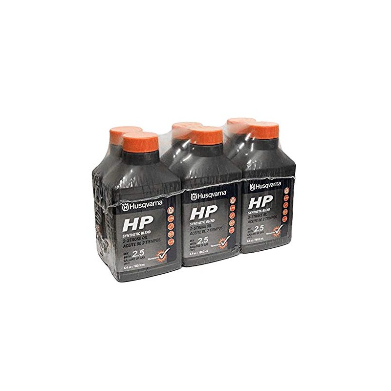 Husqvarna HP 2 Stroke Oil 6.4 Bottle 6-Pack 593152603