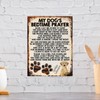 MY DOG'S BEDTIME PRAYER RETRO STYLE METAL TIN SIGN/PLAQUE (GOLDEN