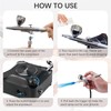 Orcair Air Brush Kit with Compressor,40PSI High Pressure Compressor with