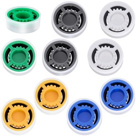 CustomyLife 10 Pcs Flow Restrictors, GPM 1.5/1.8/2.0/2.5/3.0 Shower Head Reducer Limiter, Water Saver Adapter for Handheld Shower, Bathroom, Toilet