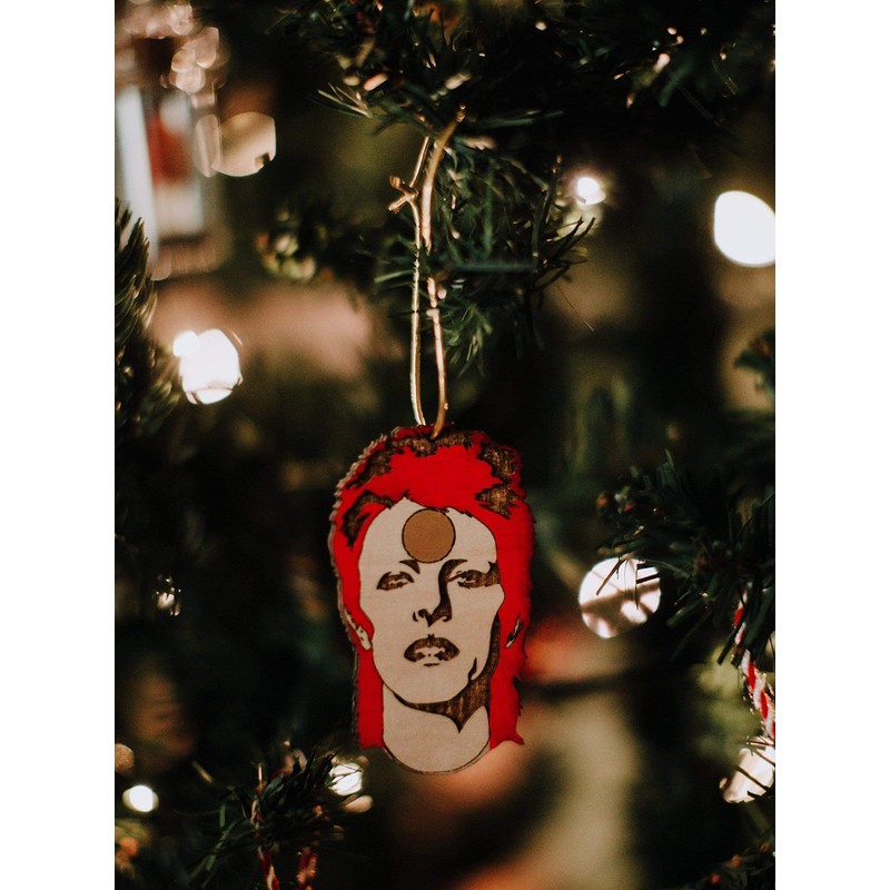Rockstar Christmas Ornament | Ziggy Holiday Gift | Starman Rear