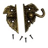 Grape Leaf Trunk Chest Door Gate Hook