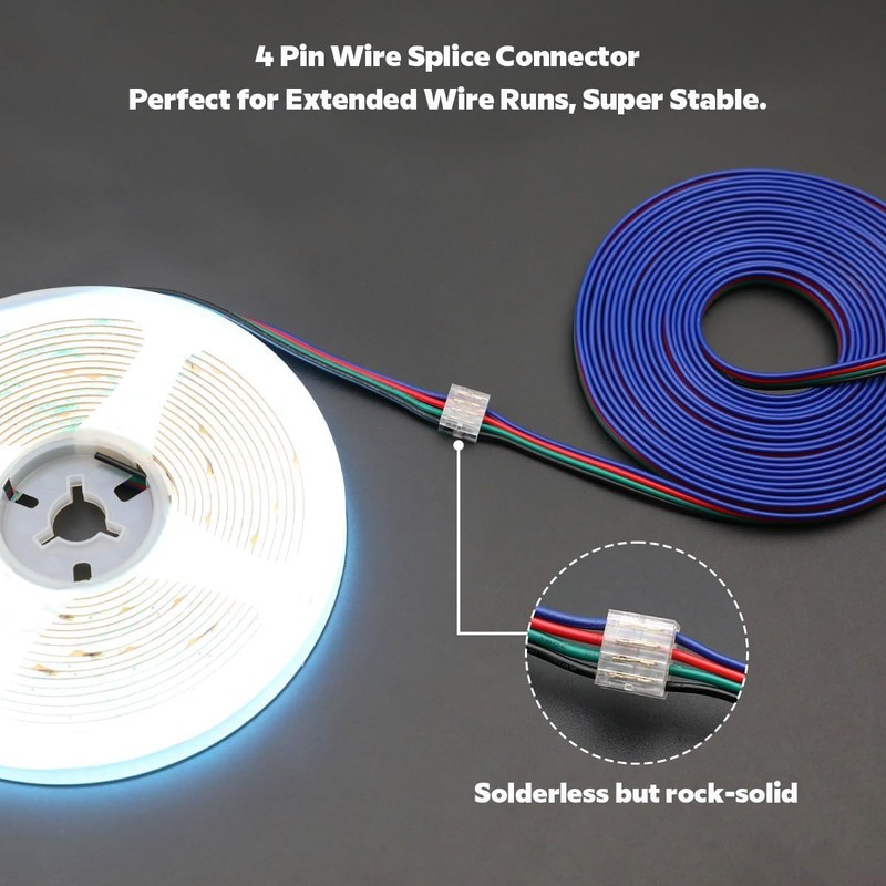 Wire Connector Quick Connect Terminal 10 Pack with Caps 4