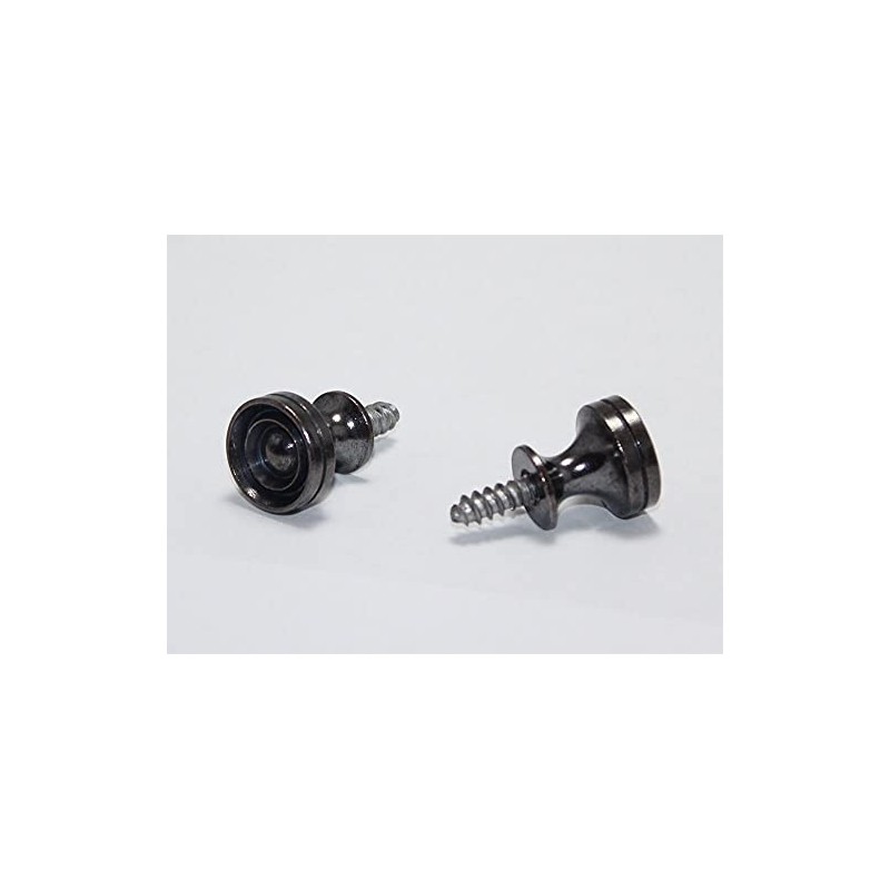 Antique Bronze Piano Desk Knobs with Wood Screws - 1