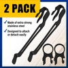 Samorillo [2-Pack] 2 Black Quick Release Pocket Clips + 2