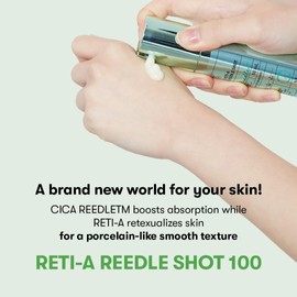 VT COSMETICS Sérum Reti-A Reedle Shot 100 10 Sobres x 2ml – Suero Facial con Microagujas Vegetales y Retinol Suave para Renovación y Suavizado de la Piel