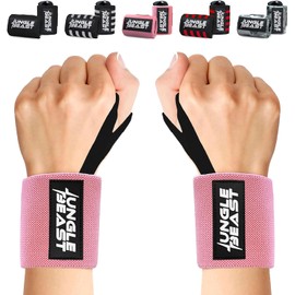 Jungle Beast Muñequeras para Gimnasio y Crossfit, Correas de muñeca para Hombres y Mujeres, Levantamiento de pesas, Gym, Crossfit, (PAR).
