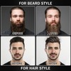 Beard Straightener for Men,Premium Heated Beard Brush w/Anti-Scald Feature,Beard Straightening