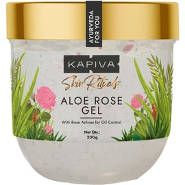 Kapiva Gel De Aloe Y Rosa Skin Rituals 200 G Gel Calmante Para Después Del Sol Para Aliviar E Hidratar Las Quemaduras Solares Activos De Rosa Clínicamente Probados Minimizador Ayurvédico Del