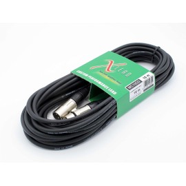 X-LEAD MC10GD100BK Gold Series - Very Good Quality Professional Microphone Cable - XLR/XLR - Original Inco Connector - (10 m Black) - Made in Italy - by Inco