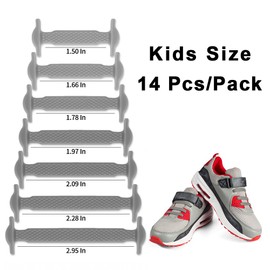 HOMAR No Tie Shoelaces for Kids and Adults Stretch Silicone Elastic No Tie Shoe Laces