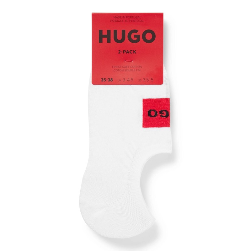HUGO Women's Trainer Socks (Pack of 2), White100