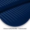 Pamposh Satin Stripe Duvet Cover Set Single Bed Premium Hotel