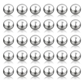 Stainless Steel Balls, Pack of 30, Polished Solid Balls, 10 mm Diameter, Decorative Balls Garden