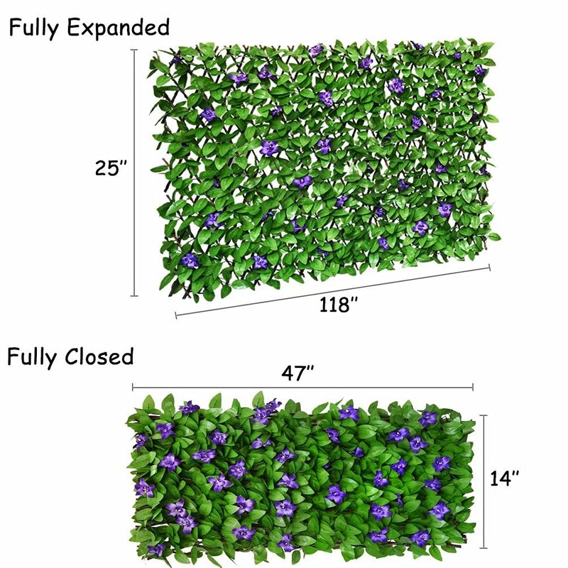 Sumery Expandable Fence Privacy Screen for Balcony Patio Outdoor,Decorative Faux