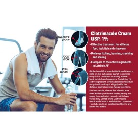 Clotrimazole 1% Cream - 1 Oz (compare Con Lotrimin)1pza