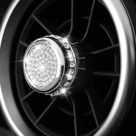 MICROCK for Nissan New Sentra 2020 2021 2022 Bling Rhinestones Air Outlet Knob Ring Cover