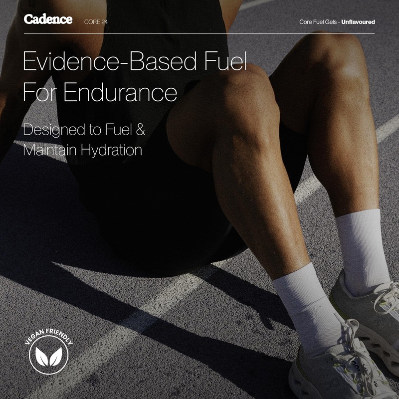 Cadence Core Energy Gels for Running Endurance - 24g Carbohydrates