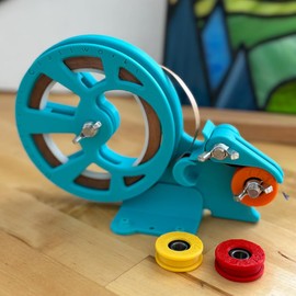 Driftless Glassworks Mini Tabletop Foiler for Stained Glass Projects, Dispenses and Crimps Foil