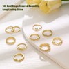 Florideco 10 PCS Dainty Rings for Women Non Tarnish Stackable