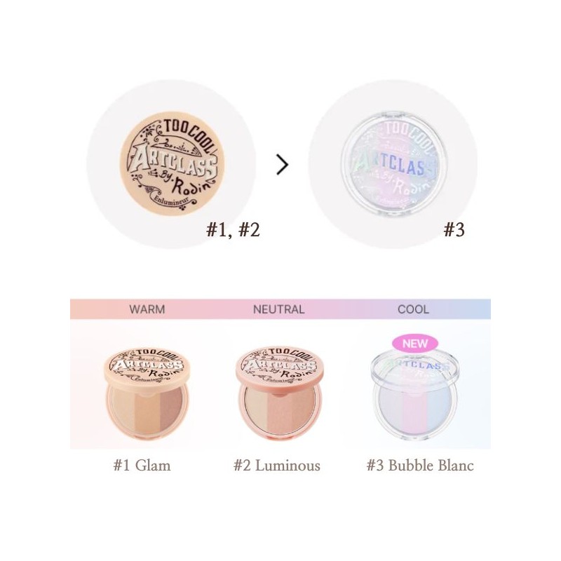 TOO COOL FOR SCHOOL By Rodin Highlighter Enlumineur 11g, Color:01