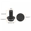 sourcing map M12x25mm Hex Serrated Flange Bolts 10.9 Grade Carbon