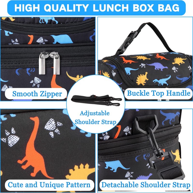 VASCHY - Kids and Boys Insulated Lunch Bag - Separate