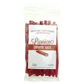 Cinnamon Licorice Twists - Spicy Fat-Free Old Fashioned Gourmet Red Hots Cinnamon Candy - Soft & Chewy Texture with Bold Fresh Flavor - Licorice Candy - (8 oz)
