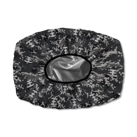 Brosoneto Grey Camo Print Winch Cover, UV-resistant Waterproof Winch Protective Cover, Indoor/Outdoor Winch Accessories, Weather Resistant Dust Cover for Electric Winches